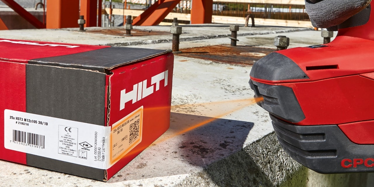 HST3 stud anchor, KB-TZ stud anchor, cordless impact wrench, adaptive torque module, compact battery, long socket