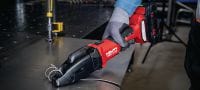SSH 6-22 cordless metal shears Cordless double cut shear for fast cuts in sheet metal and profiles up to 2.5 mm│12 Gauge – with Hilti SSH CS blades included (Nuron battery platform) Applications 2