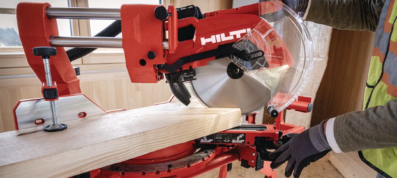 適用於木材的通用型圓鋸鋸片 (CPC) 適用於木材的一流性能圓鋸鋸片，帶有碳化鎢鋸齒，切割速度更快且使用壽命更長，並可將充電式鋸的生產力提升到最高 產品應用 1