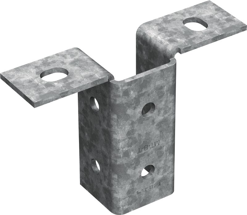 MT-B-T OC 輕型底板 用於將輕型螺柱坑槽結構錨定到混凝土或鋼材的基座連接件，適合在污染程度低的戶外使用