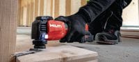 Cordless oscillating multitool SMT 6-22 Powerful cordless multitool with a StarlockMax interface, AVR and an oscillating angle of 4o Applications 2