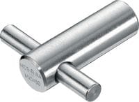 HCX-R cast-in socket (stainless steel, A4) Stainless steel cast-in socket for fastening louvres and cladding to concrete, MEP services, or access walkways for tunnels in highly corrosive environments